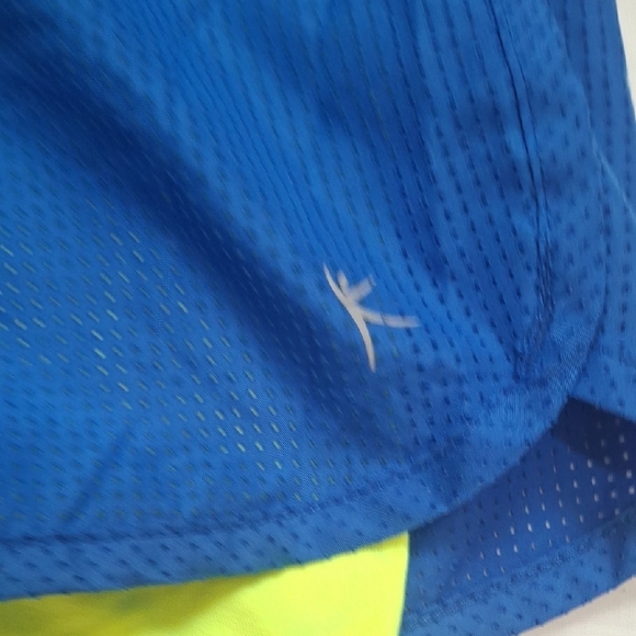 Danskin Wome's Blue and Neon Yellow Athletic Shorts Size S - Picture 5 of 7